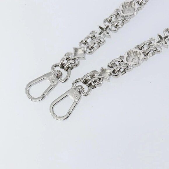 LOUIS VUITTON Chain Shoulder Strap metal 23.6"" Silver LV Auth 150796 - Picture 7 of 9
